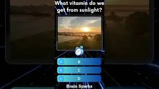 What vitamin do we get from sunlight? #shorts #quiz #triviatricks #trivia #brainteaser #quotes