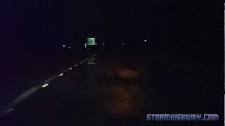 HD dashcam: encountering black ice on an exit ramp