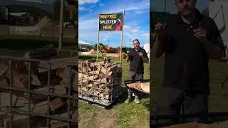 Win a free RuggedMade log splitter at the 2025 Paul Bunyan Show