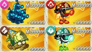 PvZ 2 Strategies - Random Team Plants Max Power Up Level Mastery 999999 in Plants vs Zombies 2 #4