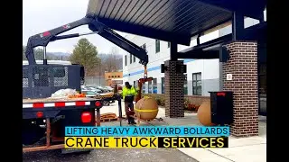 Ever wondered how bollards are lifted & placed?