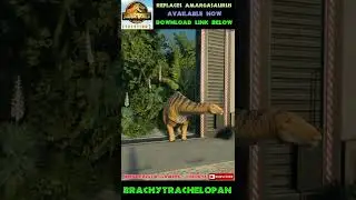 BRACHYTRACHELOPAN! - Replacement Species - Jurassic World Evolution 2 Mods - #shorts