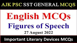 English Literature MCQs || English Figures of Speech Literary Devices MCQs for AJKPSC SST General