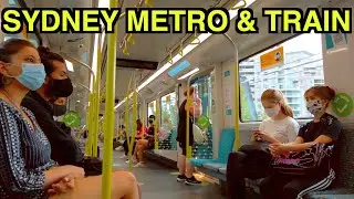 【4K】 🇦🇺 SYDNEY METRO+TRAIN RIDE  | Macquarie University to Central Station | Sydney Australia