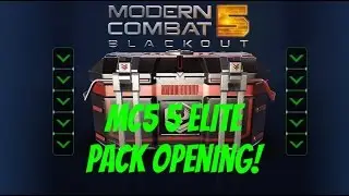 Modern Combat 5: Blackout: 5 Elite Pack Opening!