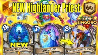 My New Highlander Priest Deck Will Made You Feel Good! The Lost City of Un'Goro | Hearthstone
