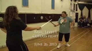 Stage Combat - Mandy Hillig with Patty Robinson - Basic Cutlass Fight