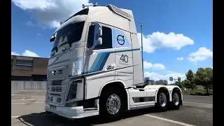 087/07/0117/2022 RODONITCHO ETS2 1.45.0.46S SKIN VOLVO FH 2012 40 ANOS VOLVO NO BRASIL 1.35 1.45