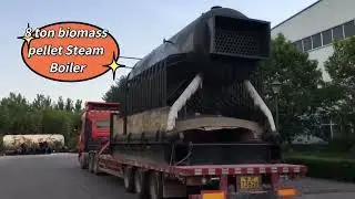DZL8 biomass boiler, 8 ton boiler for food industry, wood pellet steam boiler, biomass pellet boiler
