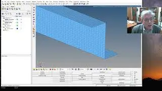 Making the zee-section beam FEA model in Hypermesh