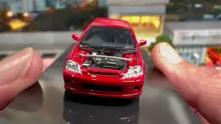 **MotorHelix 1:64 Mugen Honda Civic EK9** Opening and Review!