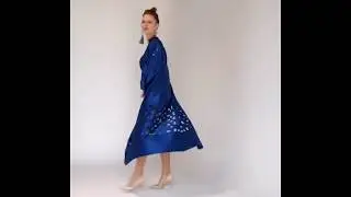Midnight Blue. Casual Kaftan