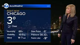 ABC7 AccuWeather Chicago Forecast: Dangerous cold continues, next chance of snow Tuesday night
