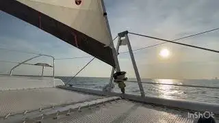 Sailing Leopard 45 off Saint Petersburg FL