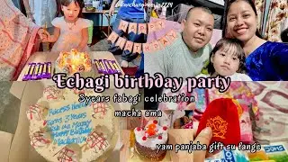 Echathoi gi birthday party celebration🎉MTAM SE HWKHIBA KHANGHWDEY🥹@kanchangineerja2224 #birthdayvlog
