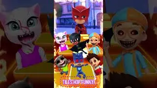 Talking Tom vs PJ Mask Exe x Coffin Dance | Tiles Hop  #trending #song #shorts