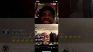 Josh Christopher Instagram live