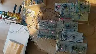 Robotizado con CD4017, NE 555 Pilotos en protoboard - Bien explicado
