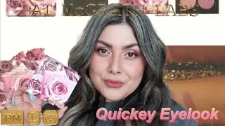 Pat McGrath Eternal Eden Quad | going through my Pat eyeshadow palettes | Quickey eye look