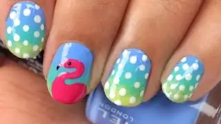 Flamingo nails | Creativenailart