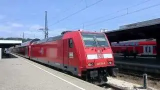 Baureihe 146 (146 211) rangiert nach dem Abkuppeln weg - sch&ouml;ner Anfahrsound (Tonleiter)