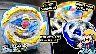 TIENES QUE COMPRAR ÉSTE BEYBLADE DE HASBRO, Triumph Dragon D6 Beyblade Burst Surge | Neozbey