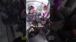 Спугнул этих ребят с подъёмника😂 #розыгрыш #гондола #кресельныйподъёмник #лыжи #сноубординг #горн...