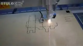 180W CO2 laser cutting machine for 18mm MDF die board