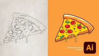 Converting Pencil Drawings to Vector Art in Illustrator #illustrator #vectorart