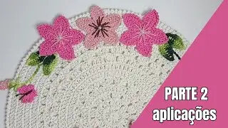 APLICA&Ccedil;&Otilde;ES PARA PE&Ccedil;AS EM CROCH&Ecirc;/ COLE&Ccedil;&Atilde;O FLOR DE JASMIM