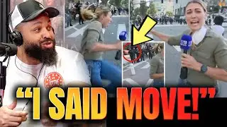 Riot Mayhem: Journalist CRIES OUT as Rubber Bullet Hits Her on Live Broadcast!