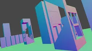 Futuristic cyberpunk animation progress update