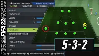 FIFA 22 | COMO JUGAR con FORMACIÓN 5-3-2 (PASO A PASO) + Tácticas e instrucciones!