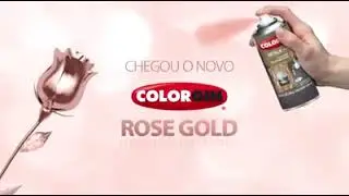 Tinta Spray Metallik Colorgin 350ml Rose Gold