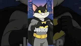 Batcat Man AI Batman Fandom #batman #batmanfanart #aigenerated #catshorts