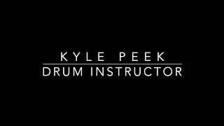 KYLE PEEK - DRUM LESSONS - PROMO