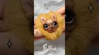 Волшебное превращение&hellip;🪄💫 и пушистик готов!!🧡🐾 #флаффис #fluffies #arttoy #handmade