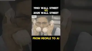 1980s vs 2025 Wall Street Stock Exchange #shorts #wallstreet  #nyc #newyork #fyp #nostalgia #80s