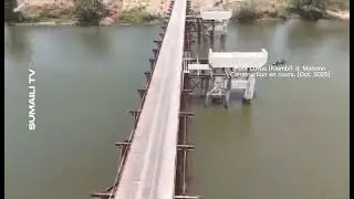 Manono / Tanganyika : Pont Luvua (Kiambi) &agrave; Manono en pleine construction. Oct. 2025