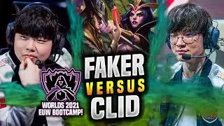 T1 FAKER vs GEN CLID in WORLDS BOOTCAMP EUW! - T1 Faker Plays Leblanc MID vs Twisted Fate! |