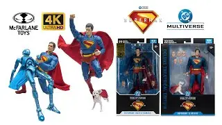 Mcfarlane Deluxe Theatrical Edition Superman with Krypto /Superman Battle Damage Unboxing and Review