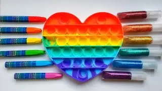 How To Draw A Heart Pop It Rainbow