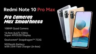 Redmi Note 10Pro Max mobile 108MP Quad camera