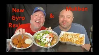 New Gyro Review & Mukbang #food #foodie #mediterranean