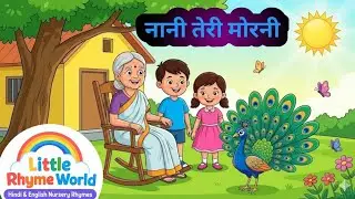 नानी तेरी मोरनी को मोर ले गए☺️😃😀🤪#nurseryrhymes #poem #childhood #cartoon #story #youtube #ukg #baby