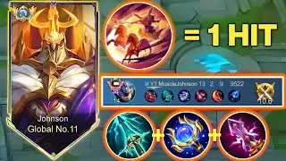 Johnson Hard Carry Gameplay 13 kills and More - Johnson mage Build #MuscleJohnson #mlbb