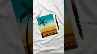 Easy canvas painting 😍☺️ #art #shorts #trending #viralshorts #magicoart_ #painting