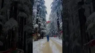 Enjoy snowfall Ushu Forest Kalam Swat #snowfall2023