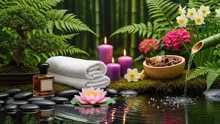 Relaxing Music with Bamboo Water Sounds 🌱 Deep Relaxation, Anxiety Relief & Meditation