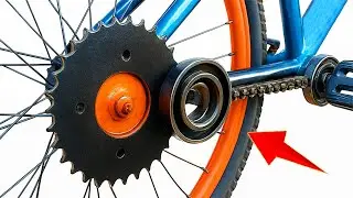 Даже изобретателю К пришлось этому у меня поучиться! Велосипед без цепи работает на кассете и подшип